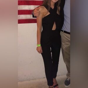 Tobi Black Cutout Jumpsuit